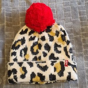 Levi's leopard beanie